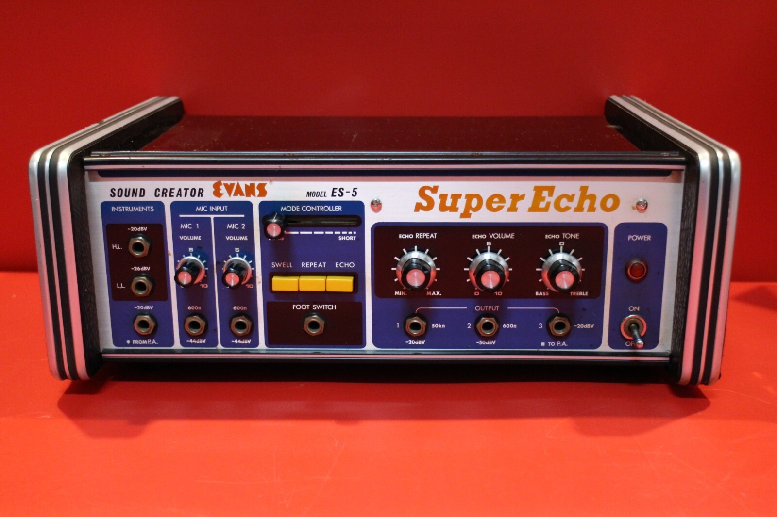 Evans Super Echo ES-5 テープエコー　動作チェック済み EVANS Super Echo ES-5 テープエコー ビンテージ 動作確認