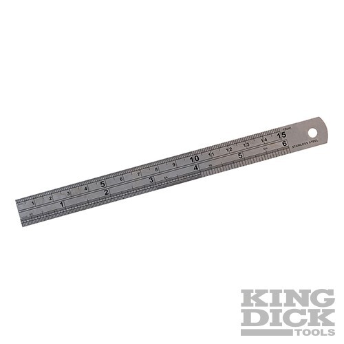 King Dick Steel Rule 6"/150mm KDSR6 NEW - Picture 1 of 1