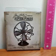 Vintage Fan Sizzix Bigz Die by Tim Holtz Alterations 657831 NEW!