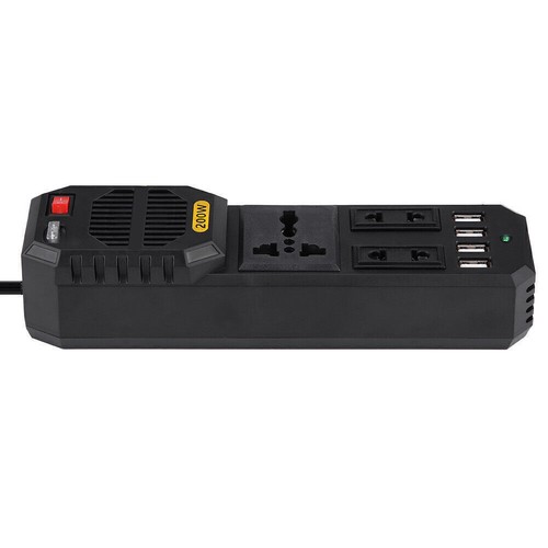 200W DC 12V to AC 220V Car Power Inverter Converter Cigarette Lighter USB - Picture 3 of 12