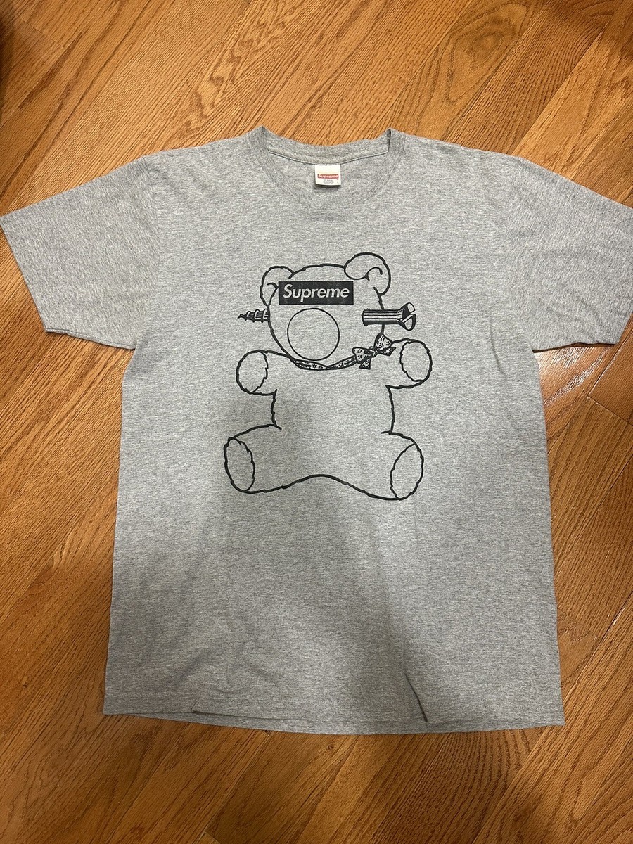Supreme x Undercover Bear Box Logo Tee SS15 Grey Size Large