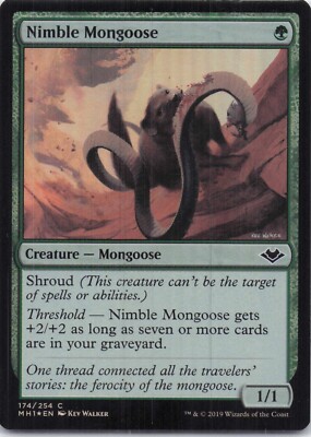 Nimble Mongoose Modern Horizons Foil #174 NM MTG
