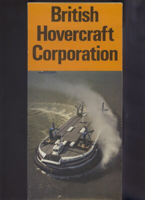 BHC WERBUNG AUSKLAPPBARE BROSCHÜRE 1979 ZAHLREICHE HOVERCRAFT VORGESTELLT Sehr guter Zustand