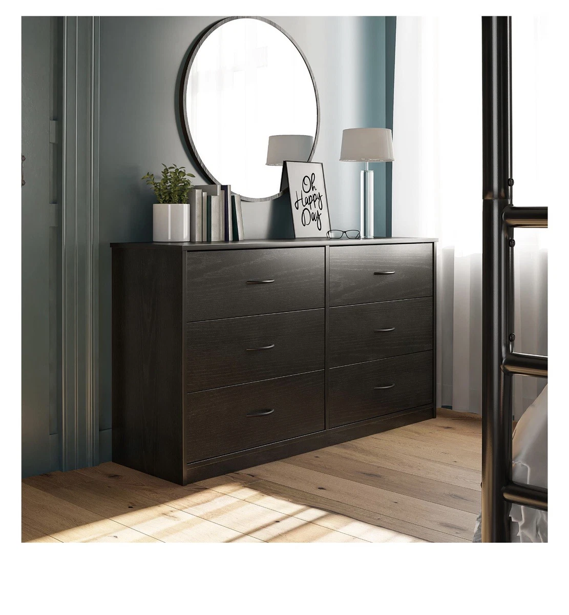 Mainstays black oak dresser deals