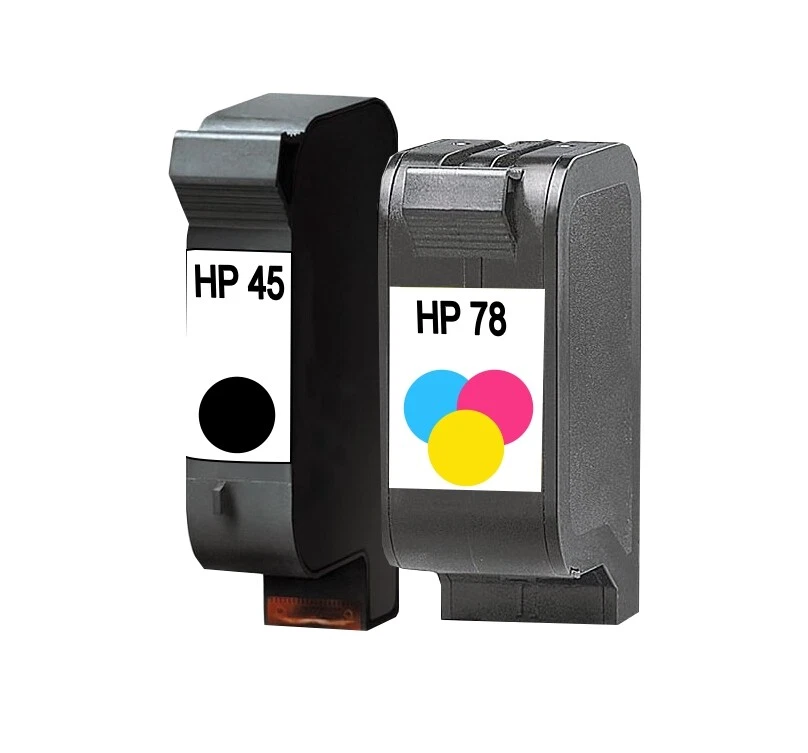 TINTE PATRONEN für HP 45+78 DeskJet 930C 970CXI 1220C 1280 REFILL DRUCKERPATRONE - Bild 2 von 4