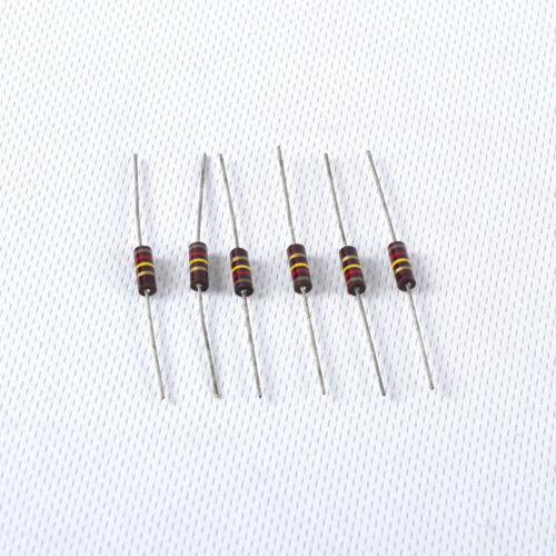 10 unidades 120k ohmios 0.5W Composición de Carbono Resistencia Vintage Amplificador Estilo ALLEN - Imagen 2 de 3