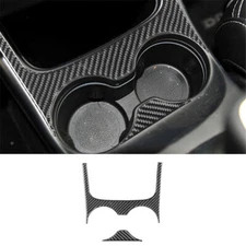 For Dodge Journey 2011-2017 Carbon Fiber Central Control Cup Holder Cover Trim