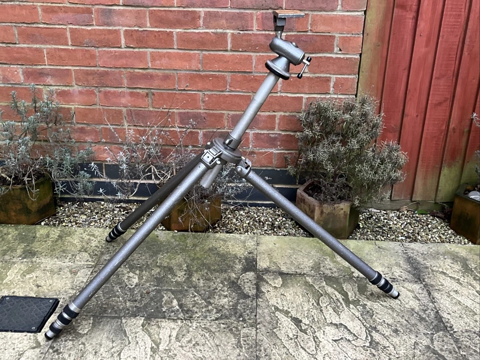 60s/70s GITZO RA4 BREVETE PAN BALL HEAD Large Alloy TRIPOD France 8.5ft/262cm - Image 4 of 4