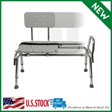 Handicap Shower Bath Sliding Seat Chair Tub Transfer Bench Mobility Assist Adult