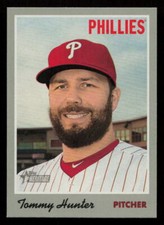 2019 Topps Heritage Tommy Hunter #28 Philadelphia Phillies Baseball Card
