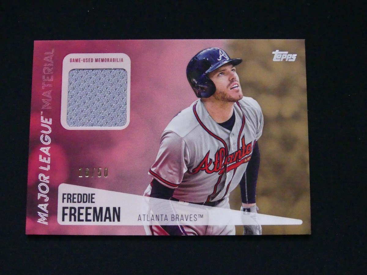 2019 Topps Major League Materials Gold #MLM-FF Freddie Freeman 