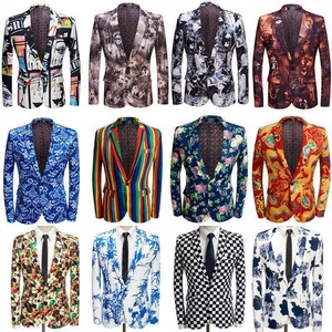 printed suit jacket