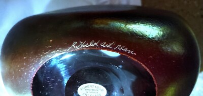 Robert Held Art Glass AMETHYST VASE 7.25