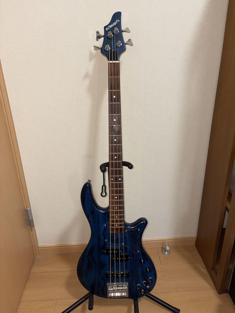 EDWARDS E-BB-145 Satin Burner Blue ベース Edwards E-BB-145 Satin Burner Blue Electric Bass Guitar