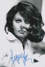 SOPHIA LOREN Original Autogramm signiertes 20...