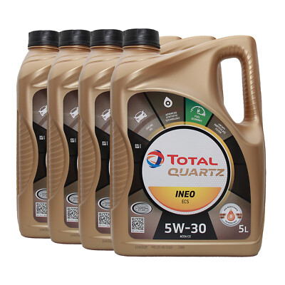TOTAL Quartz Ineo ECS SAE 5W-30 Motorenöl PSA B 71 2290, 4x5 Liter