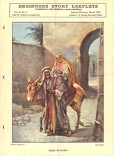 Beginners Story leaflets Evangelical Church School 1935 "Going to Egypt"