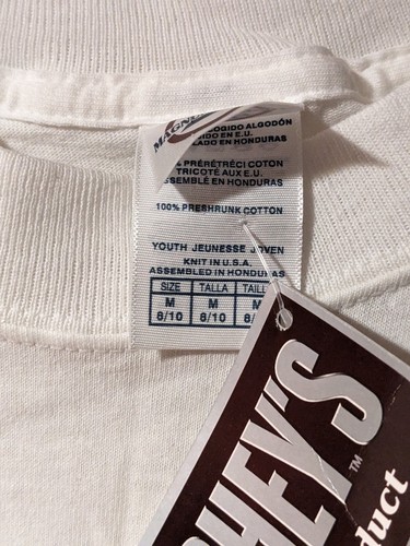 Vintage 2006 Hershey Sealed with a Kiss White YOUTH Medium NWT T-Shirt - Picture 4 of 8