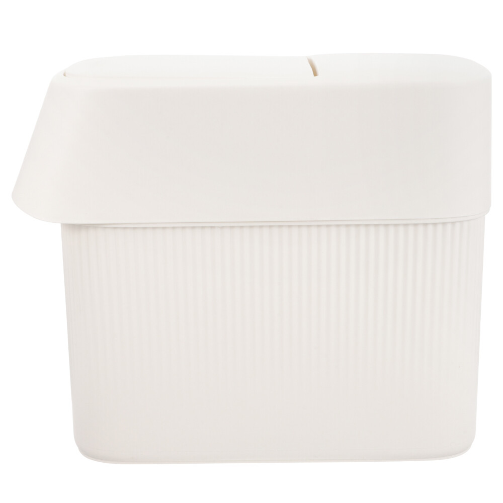 Durable Kitchen Bathroom Trash Can With Lid Toilet Waste Container-image