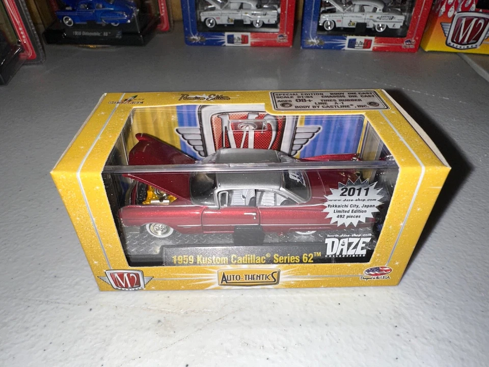 M2 MACHINES LTD Edition 1/492 1959 Kustom Cadillac Ser. 62 CHASE CAR 1:64 DAZE - Image 2 of 2