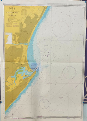 Admiralty 4170 APPROACHES TO DURBAN REPUBLIC OF SOUTH AFRICA - EAST COAST Map