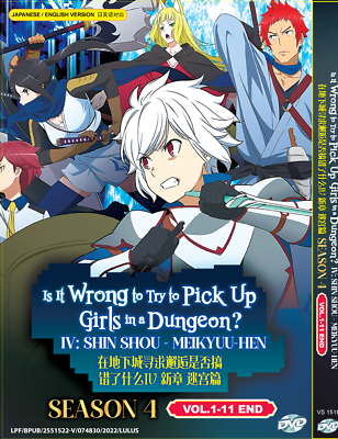 Quarta temporada de Is It Wrong to Try to Pick Up Girls in a Dungeon? ganha  novo vídeo promocional com prévia da música de abertura - Crunchyroll  Notícias