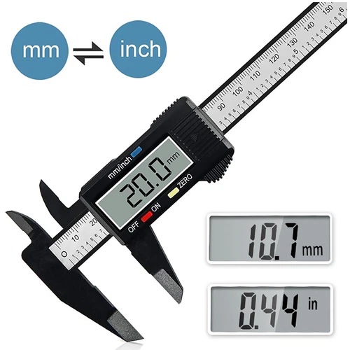 6" 150mm Digital Caliper Micrometer LCD Gauge Vernier Electronic Measuring Tool