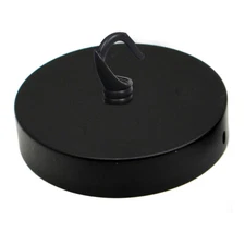 Ceiling Rose Hook Plate Light Fitting Chandelier 120mm Diameter Black Colour UK