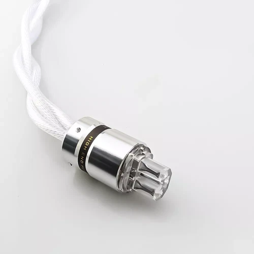 HIFI US AU EU Schuko AC Power Cable 8N Pure Copper Silver Plated OCC Supply - Picture 5 of 10
