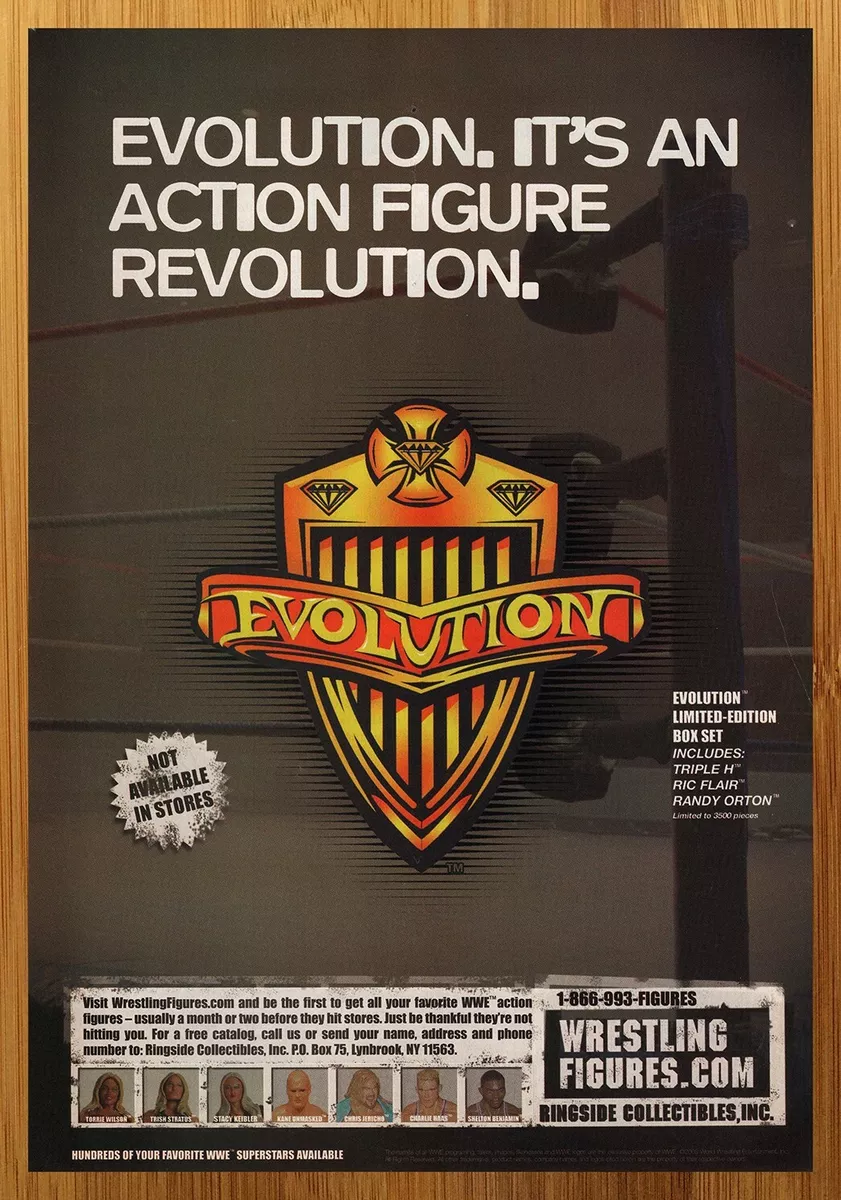 2003 WWE Evolution Action Figure Box Set Print Ad/Poster Wrestling Promo  Art 00s