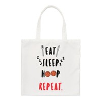 Eat Sleep Reifen Repeat Regular Tragetasche Lustig Basketball Shopper Schulter