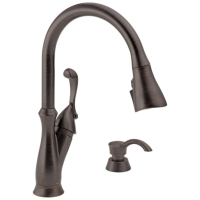 Delta Arabella Pull-Down Kitchen Faucet Venetian Bronze-Certified Refurbished