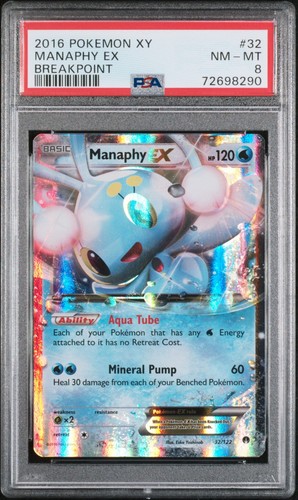 Manaphy-EX graded PSA 8 for sale on eBay