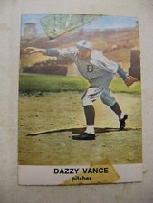 1961 Golden Press Hall of Fame Baseball Baseball # 26 Dazzy Vance, Fair Cond