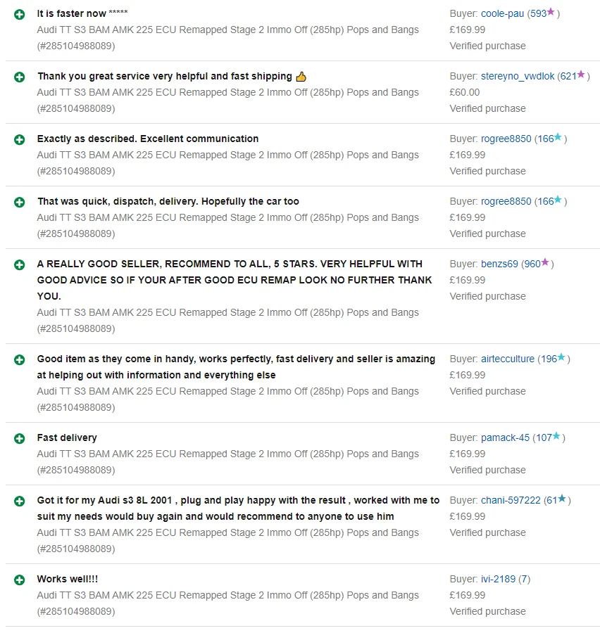 Audi TT S3 BAM AMK 225 ECU IMMO OFF (285 CV) fase 2 - Immagine 3 di 4