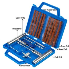 23pcs Tire Repair Kit DIY Flat Tire Repair Car Truck Motorcycle Home Plug Patch/