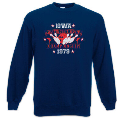 Iowa Amateur State Bowling Sweatshirt Pullover Kingpin Fun Bowling McCracken