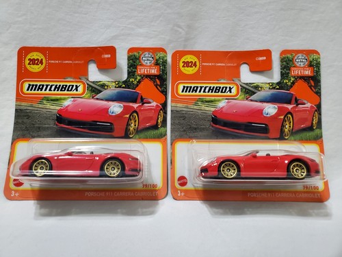 Matchbox Porsche 911 Carrera Cabriolet Rot – Modellauto Spielzeug
