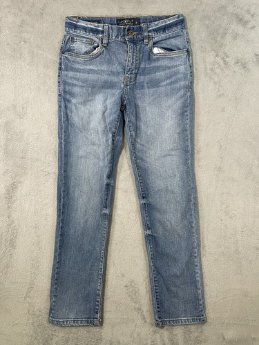 Lucky Brand Jeans Girls 14 Blue Medium Wash Mid Rise Classic Straight Stretch