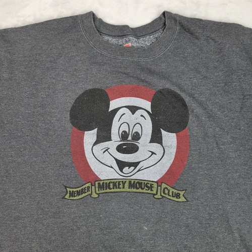Disney Sweatshirt Adult XXL Grey Mickey 