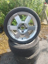 FORD KA MK1 STREETKA FIESTA MK6 16 INCH ALLOY WHEELS TYRES 195/45/16 4X108 