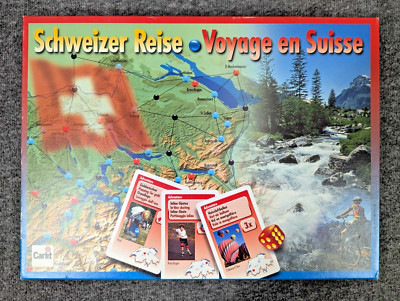 Schweizer Reise Voyage En Suisse Tour of Switzerland Board Game Complete & Rare
