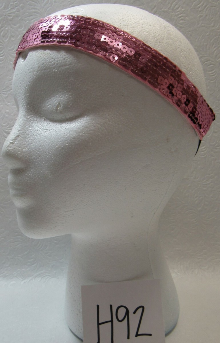 Banded No-Slip Headband Headwrap Pink Sequin New | eBay display picture 2