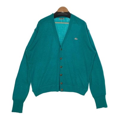 CHEMISE LACOSTE Acrylic Knit Cardigan Turquoise Blue Spain Size E  
