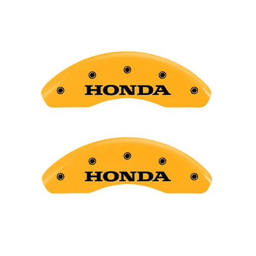 2007-2011 "Honda" CR-V CRV dianteiro traseiro amarelo MGP tampas de pinça de disco de freio 4 peças - Imagem 2 de 4