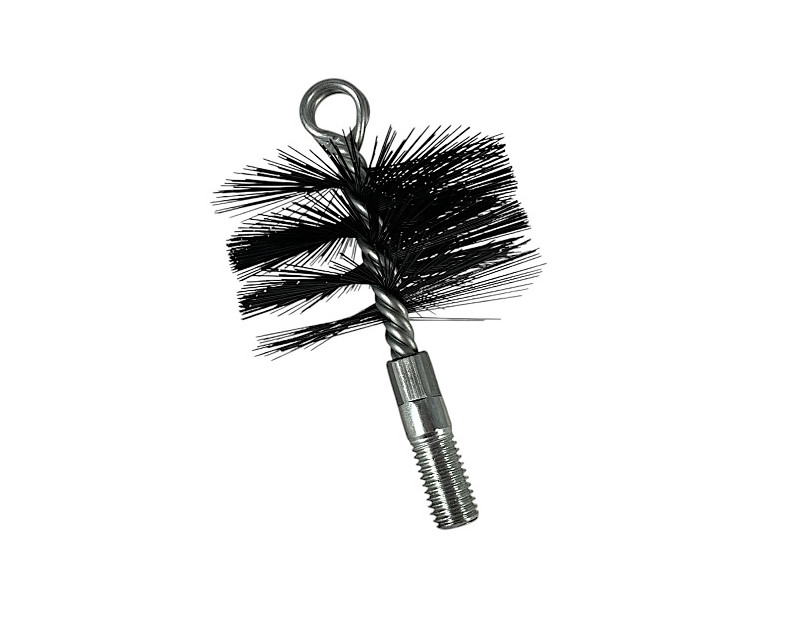 Pellet & Corn Stove 3" Metal Bristle Brush, Flue Pipe Chimne
