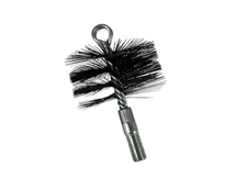 Pellet & Corn Stove 3" Metal Bristle Brush, Flue Pipe Chimney Vent Cleaning