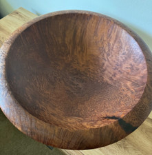 Beautiful - California 2001 Jerry Kermode Large Signed Redwood Bowl Amazing Art 