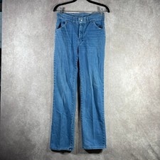 Vintage Sears JR Bazaar Jeans Womens 11 Juniors Blue Denim Straight Mid Rise