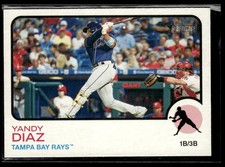 2022 Topps Heritage #363 Yandy Diaz Rays Baseball Card 1901B